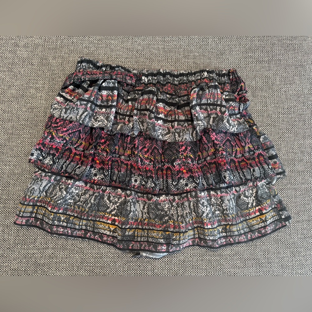 Iro Printed Ruffle Miniskirt - Picture 4 of 4
